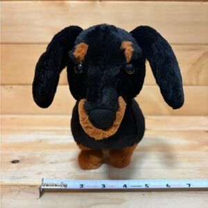 Jellycat FREDDIE SAUSAGE DOG 11" Black Retired Dachshund